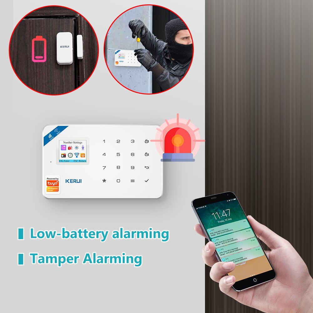 KERUI W181 Tuya Smart WIFI GSM - Home Security Front Door Camera ulasan dan harga