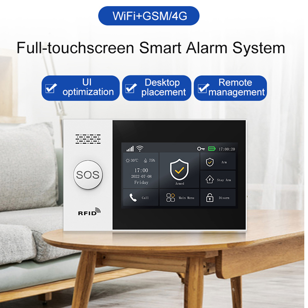 PGST107 4G Tuya smart home Ala - Sim Gsm Alarm ulasan dan harga