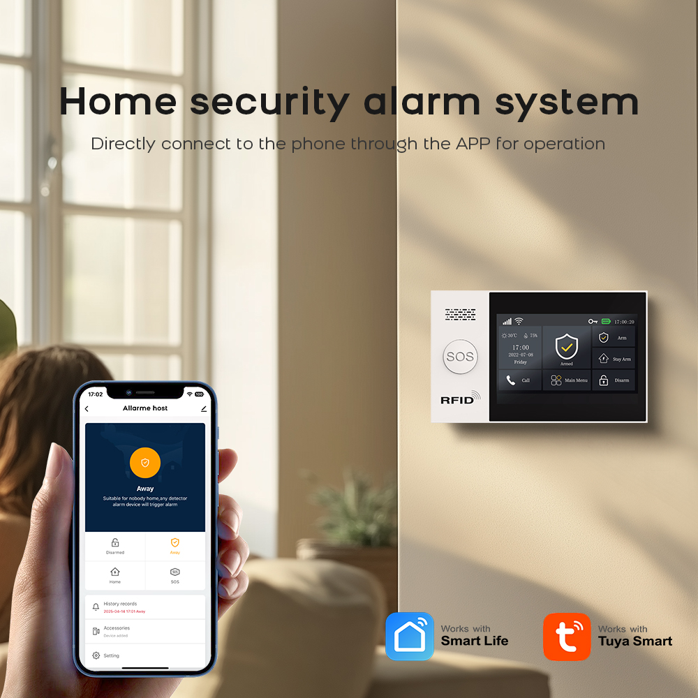 PG-107 Tuya Wireless Home WIFI - Sim Gsm Alarm ulasan dan harga