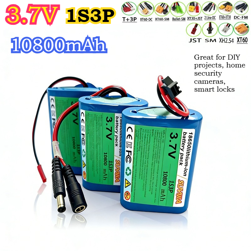 3.7V 10800mAh 1S3P 18650 Brand - Home Security Robots ulasan dan harga
