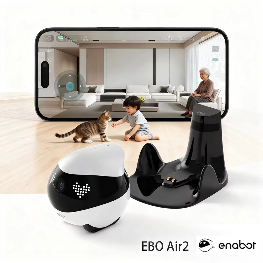 Enabot EBO AIR 2 Companion Rob - Home Security Robot ulasan dan harga
