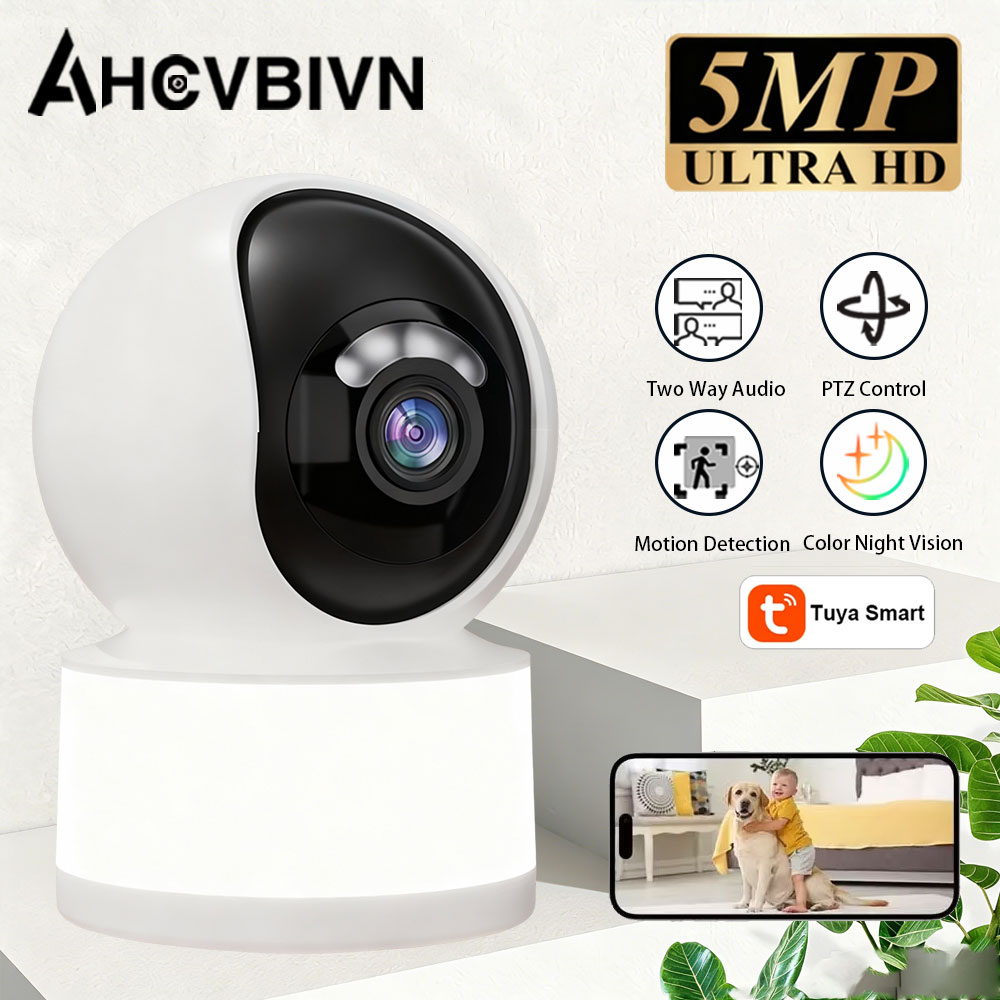 Tuya Smart 5MP 2K HD Mini WiFi - Home Security Flood Lights ulasan dan harga