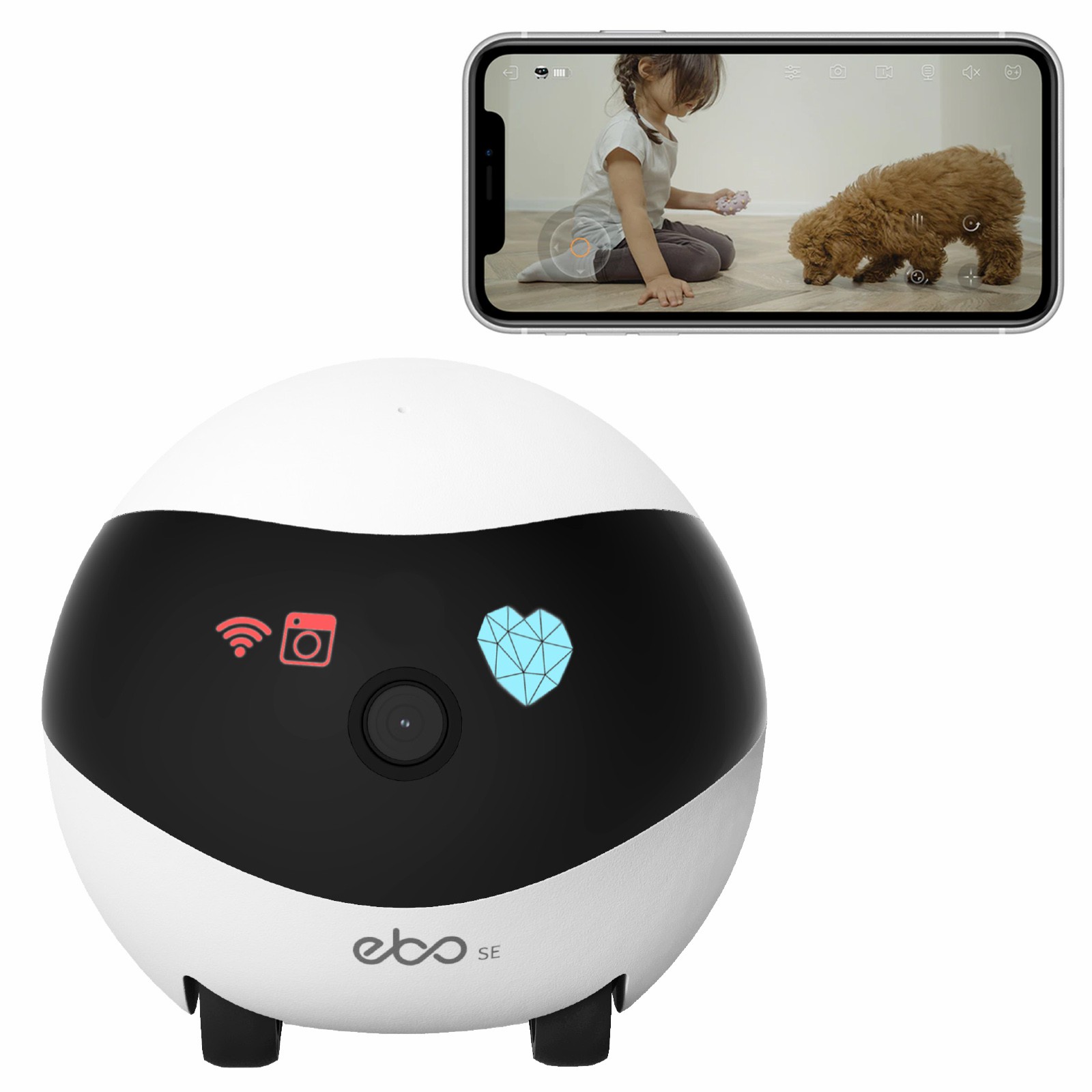 EBO SE Smart Home Robot Compan - Home Security Robot ulasan dan harga