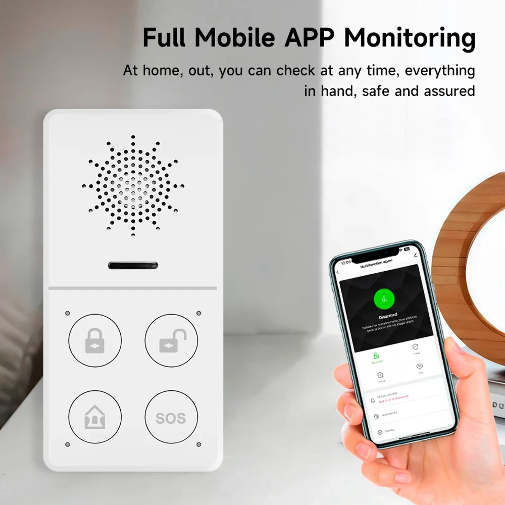 Tuya Wifi Smart Alarm System 4 - Sim Gsm Alarm ulasan dan harga