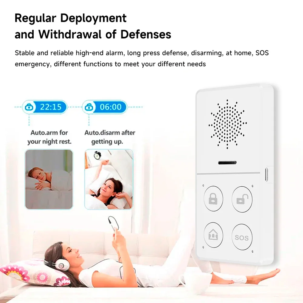 Tuya Wifi Smart Alarm System 4 - Sim Gsm Alarm ulasan dan harga