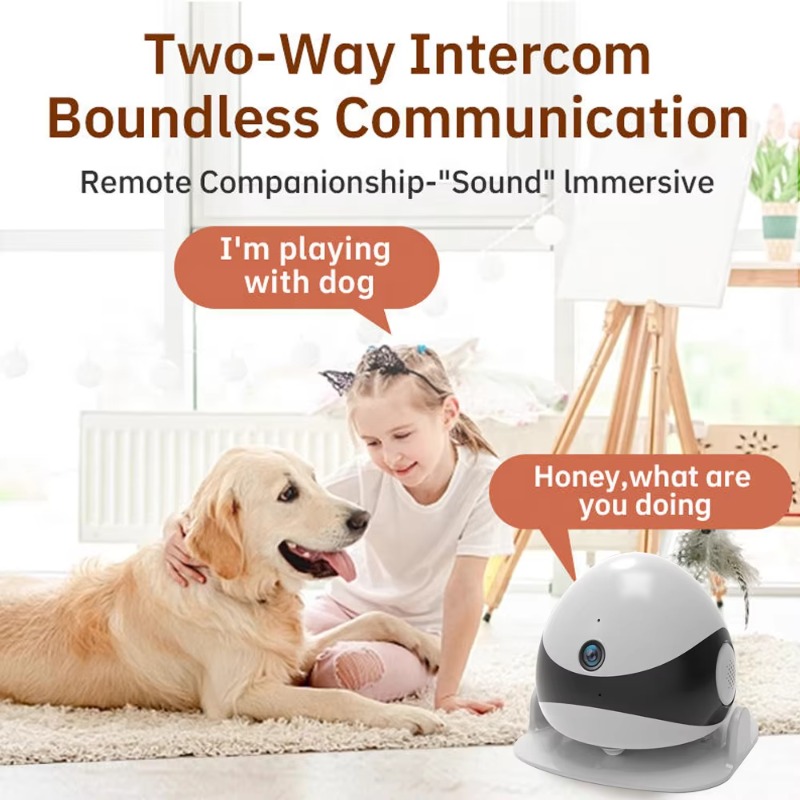 Wireless 2K HD Mobile Pet Comp - Home Security Robot ulasan dan harga