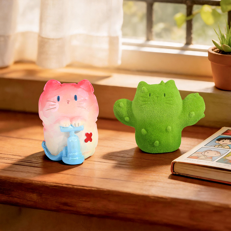 Cute Cat Blind Box Figure Resi - Home Security Box ulasan dan harga