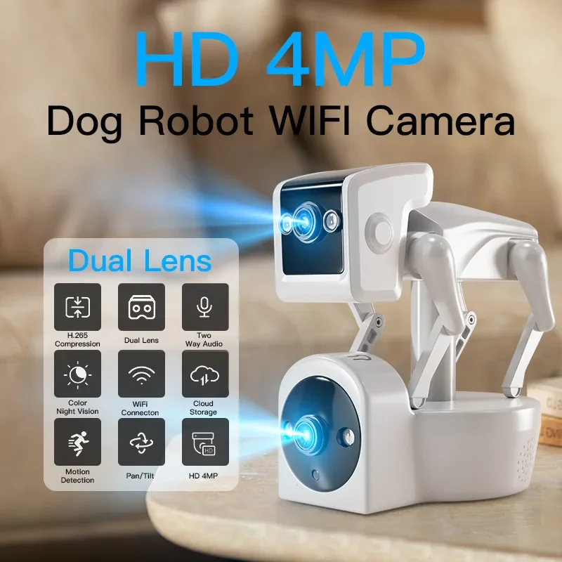 2MP Camera IP Camera Wireless  - Home Security Robot ulasan dan harga
