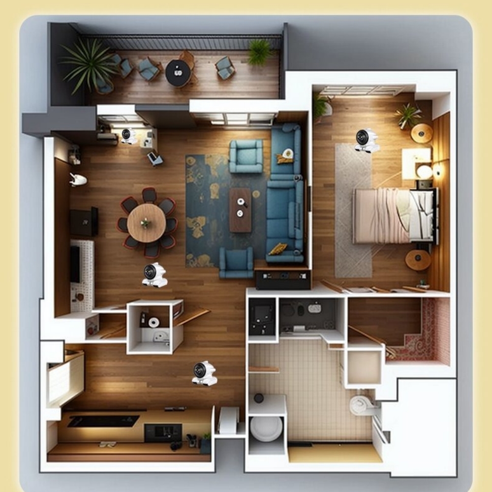 NCZOBOE Smart Home Security Tw - Home Security Robot ulasan dan harga