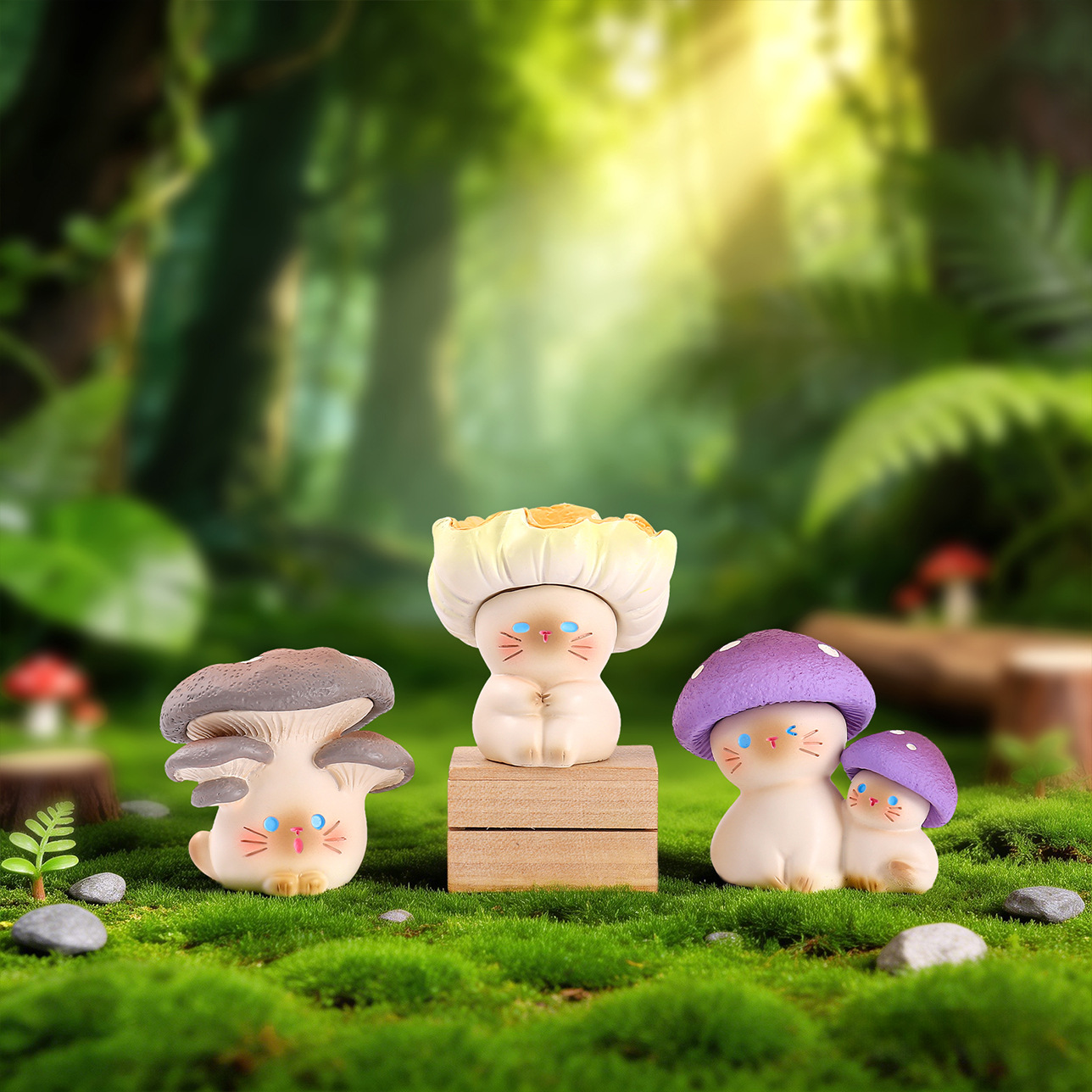 Mushroom Meow Blind Box Cute C - Home Security Box ulasan dan harga