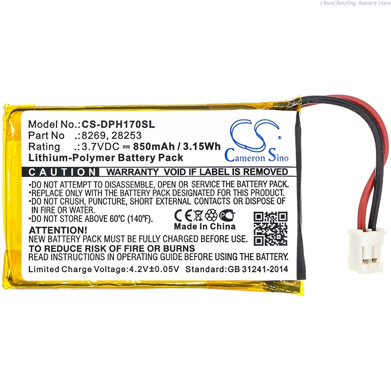 Cameron Sino 3.7V 850mAh Repla - Home Security Battery Replacement ulasan dan harga