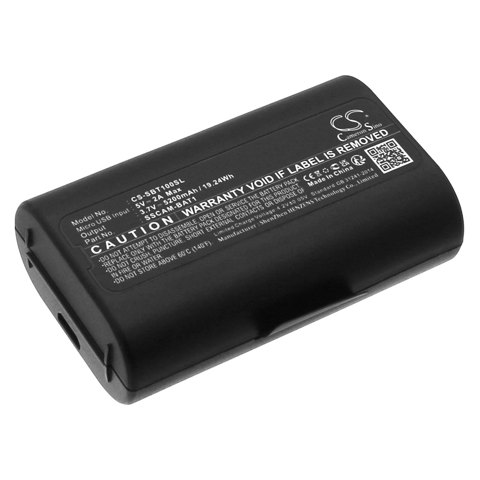 Cameron Sino 3.7V 5200mAh Repl - Home Security Battery Replacement ulasan dan harga