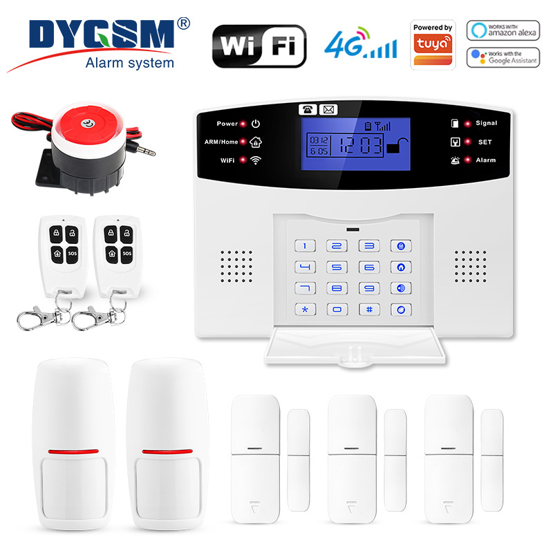 DYGSM Tuya Smart 4G+Wifi Home  - Sim Gsm Alarm ulasan dan harga