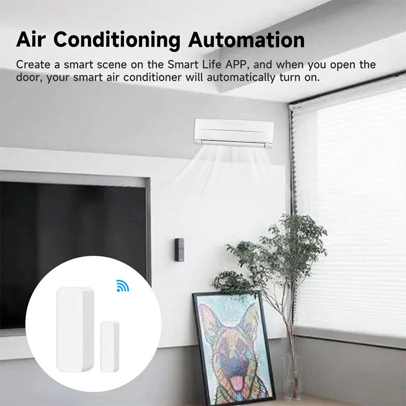 Tuya WiFi Smart Door Sensor Do - Sim Gsm Alarm ulasan dan harga